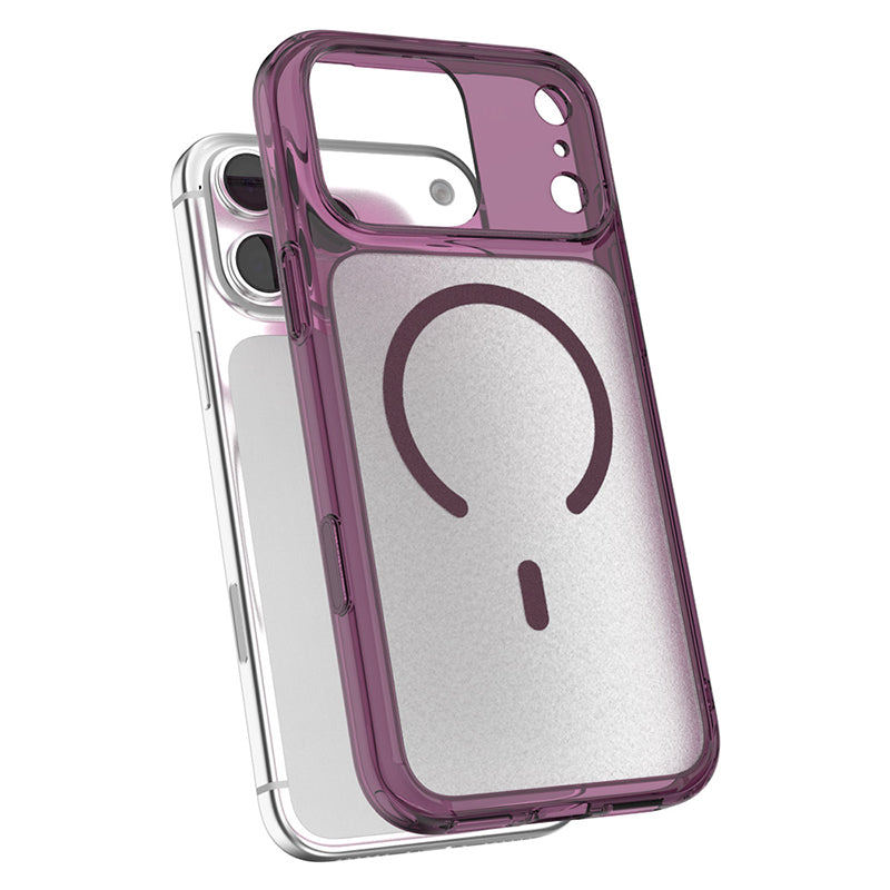 JTLegend iPhone 18 Pro Max Hybrid Cushion Mag Case - Matte Berry Wine