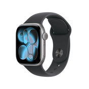 Apple Watch Series 11 GPS + Cellular 42mm Slate Titanium Case with Black Sport Band - M/L
