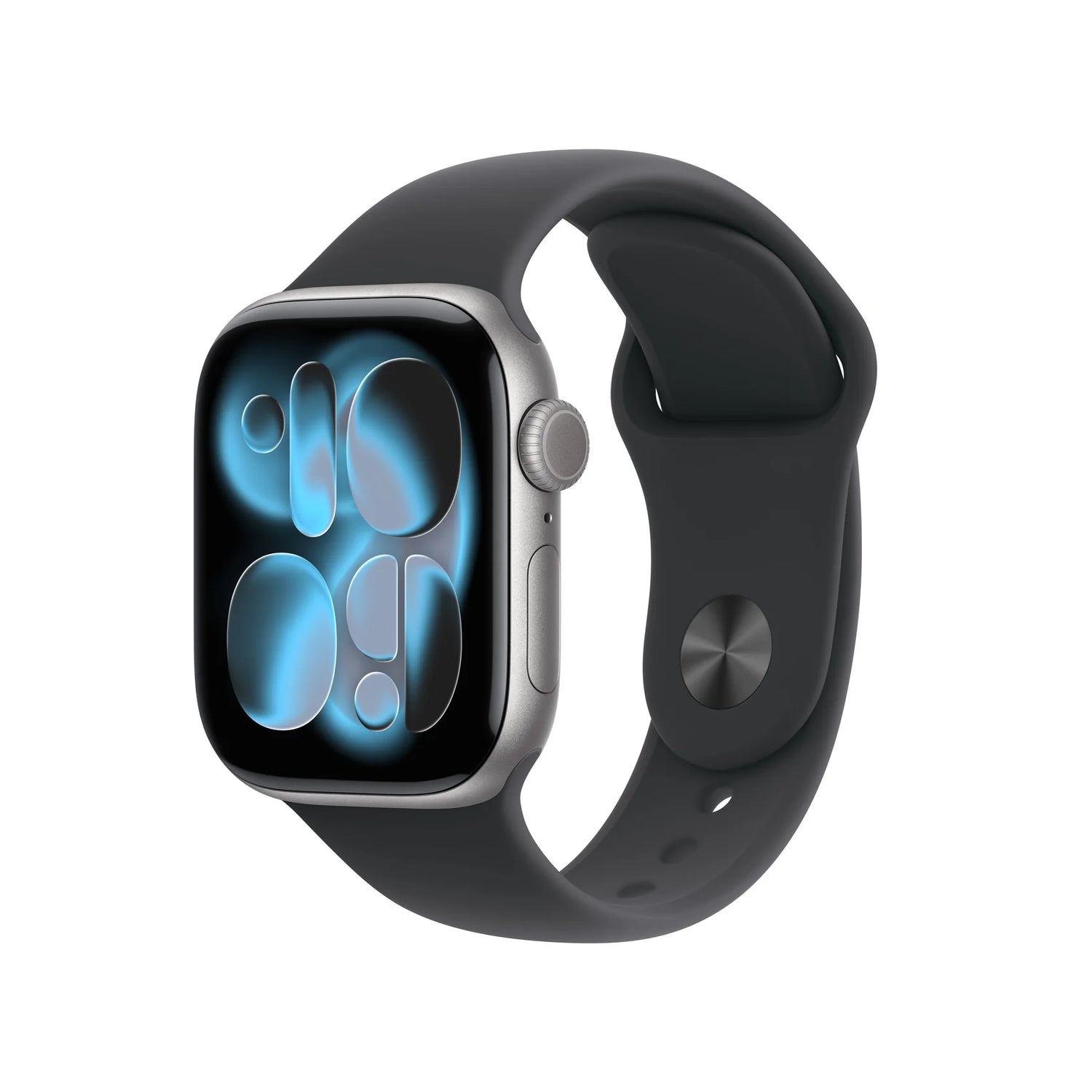 Apple Watch Series 11 GPS + Cellular 42mm Slate Titanium Case with Black Sport Band - M/L