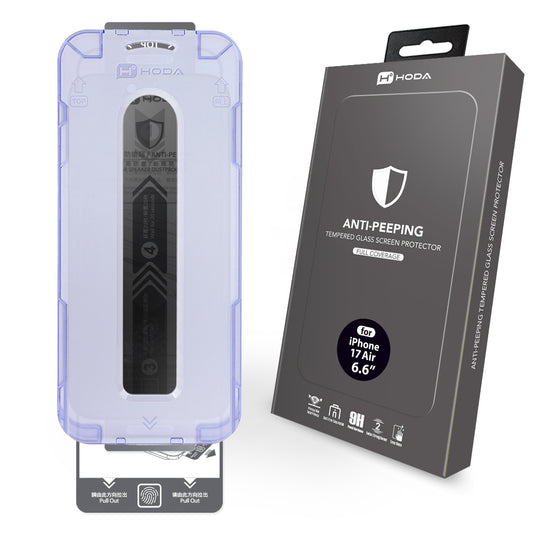 Hoda Full Coverage Tempered Glass for iPhone Air (Privacy)