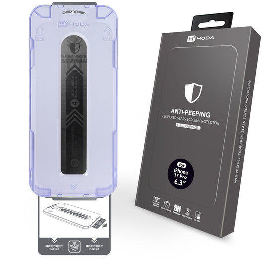 Hoda Full Coverage Tempered Glass for iPhone 17 Pro (Anti-Reflection)