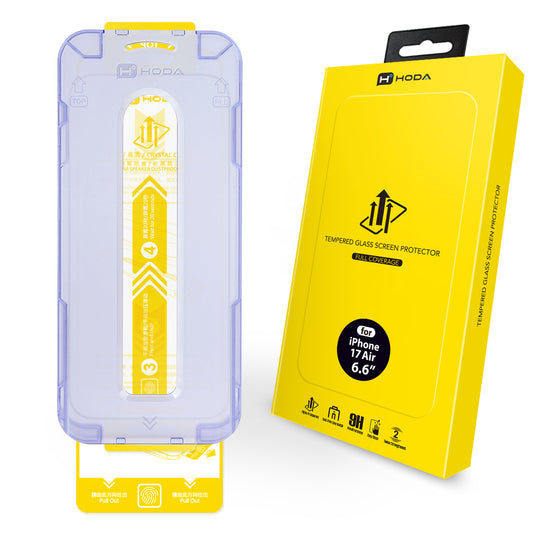 Hoda Full Coverage Tempered Glass for iPhone Air (Clear)