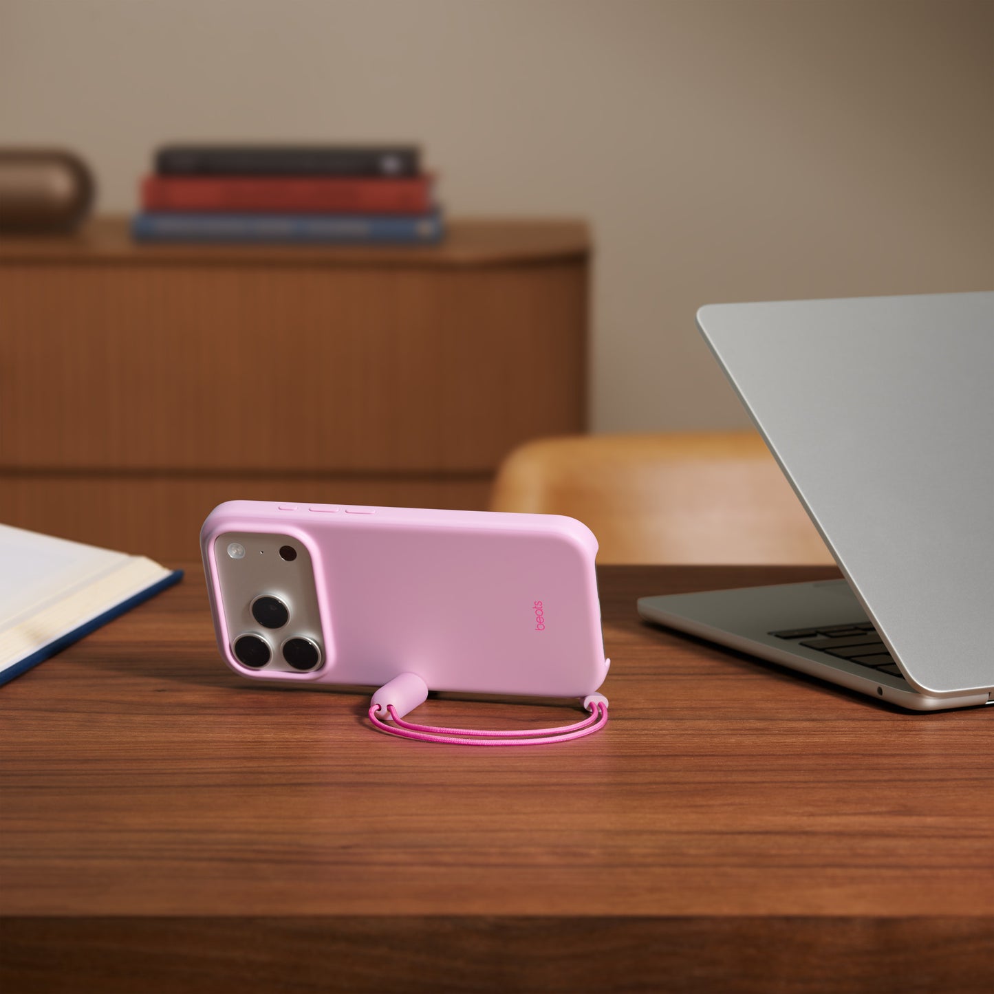 Beats iPhone 17 Pro Kickstand Case with MagSafe and Camera Control - Pebble Pink