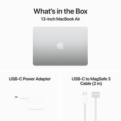 13-inch MacBook Air: Apple M3 chip with 8‑core CPU and 10‑core GPU, 512GB SSD - Silver