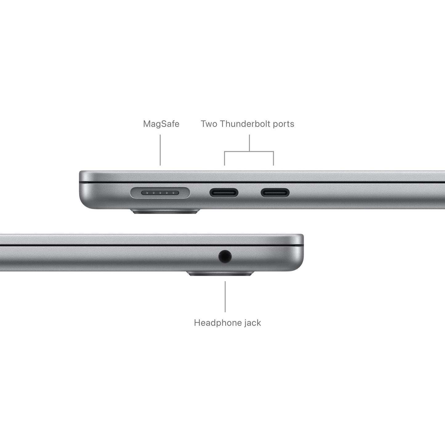 13-inch MacBook Air: Apple M3 chip with 8‑core CPU and 8‑core GPU, 256GB SSD - Space Grey