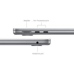 13-inch MacBook Air: Apple M3 chip with 8‑core CPU and 8‑core GPU, 256GB SSD - Space Gray