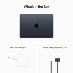 13-inch MacBook Air: Apple M2 chip with 8‑core CPU and 8‑core GPU, 256GB SSD - Midnight