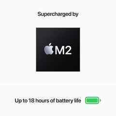 13-inch MacBook Air: Apple M2 chip with 8‑core CPU and 8‑core GPU, 256GB SSD - Space Gray
