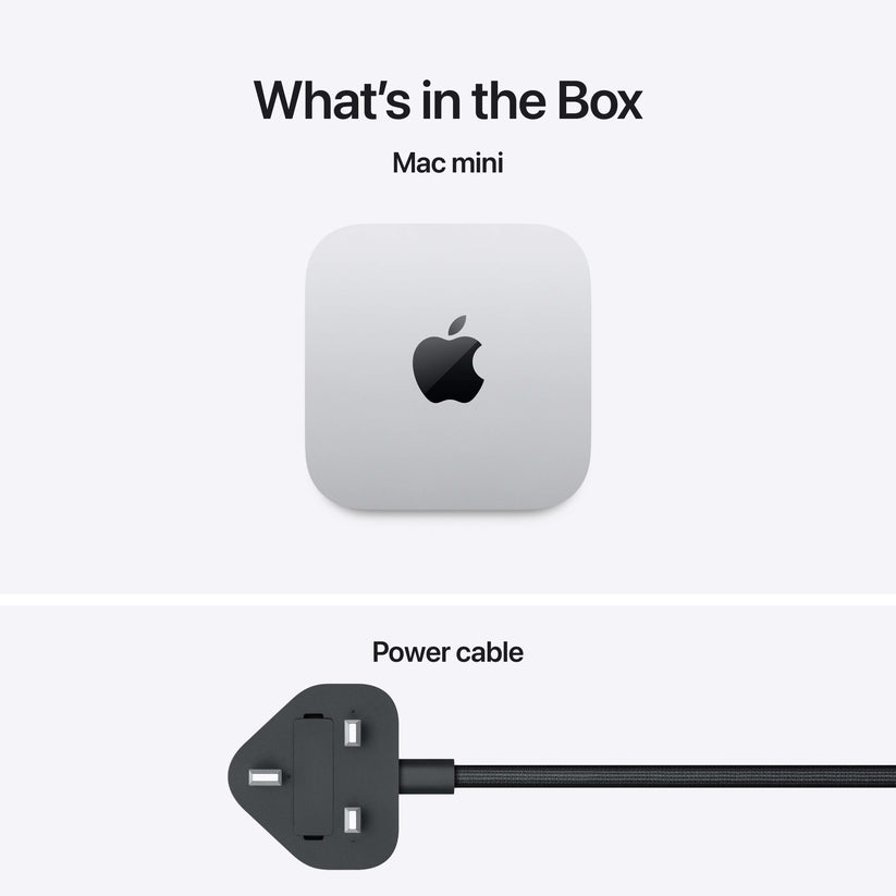 Mac mini: Apple M6 chip with 12-core CPU and 12-core GPU, 256GB SSD - Silver