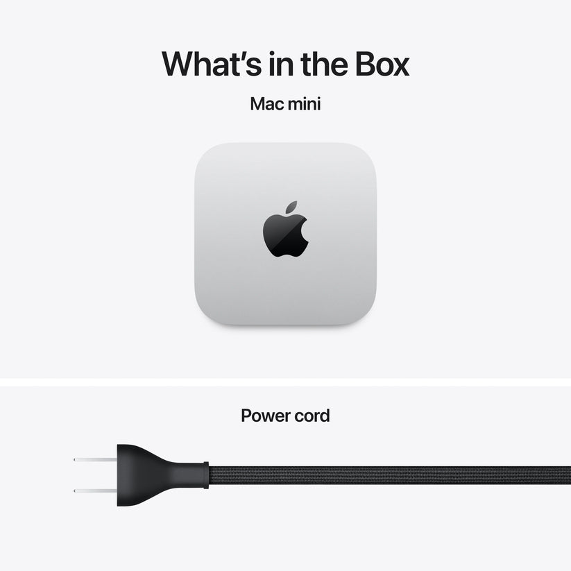 Mac mini: Apple M6 chip with 12-core CPU and 12-core GPU, 512GB SSD - Silver