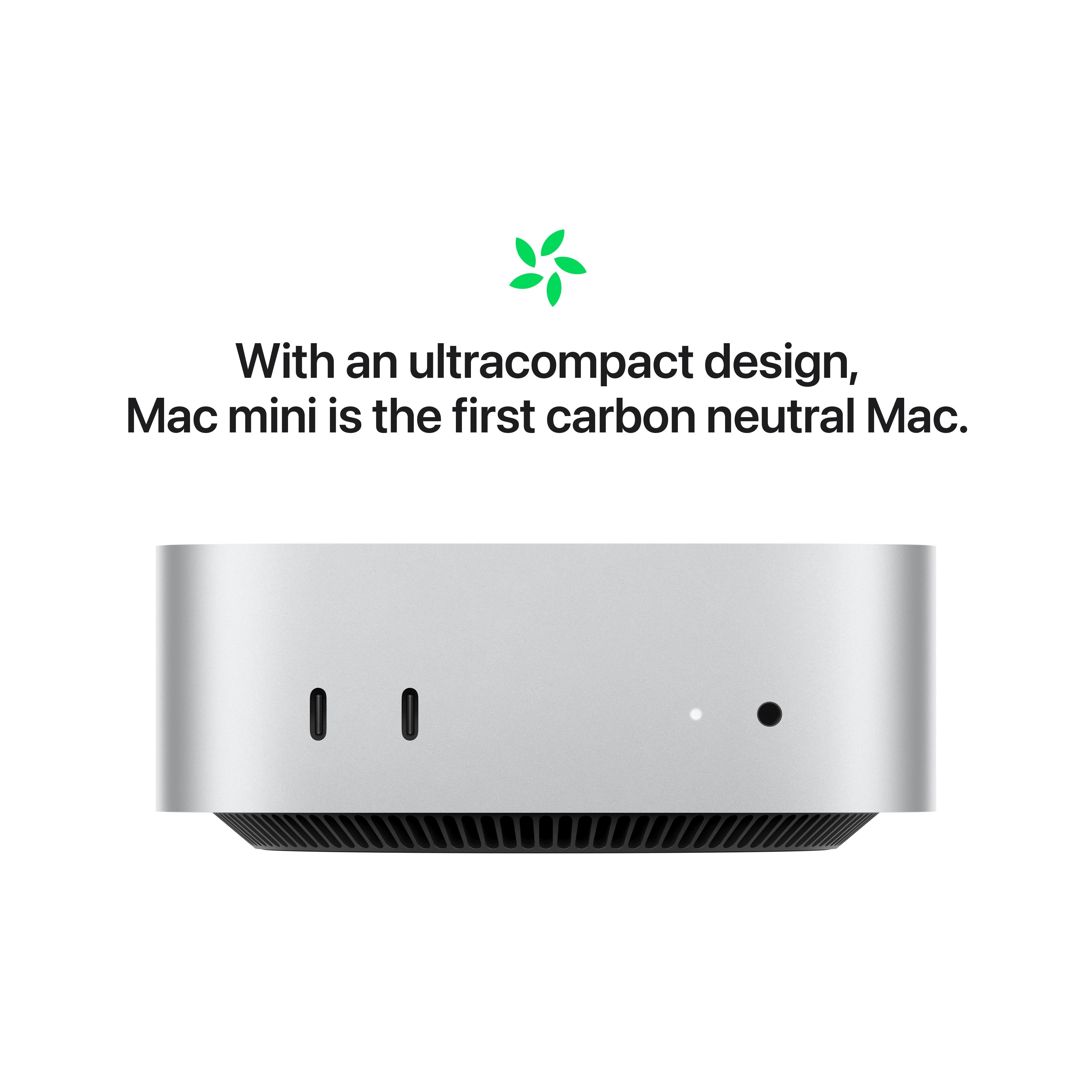 Mac mini: Apple M4 chip with 10-core CPU and 10-core GPU, 512GB SSD ...