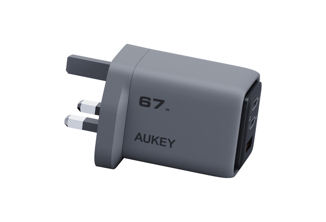 Aukey PA-C3 Comet 67W PD 2C1A Wall Charger - Grey