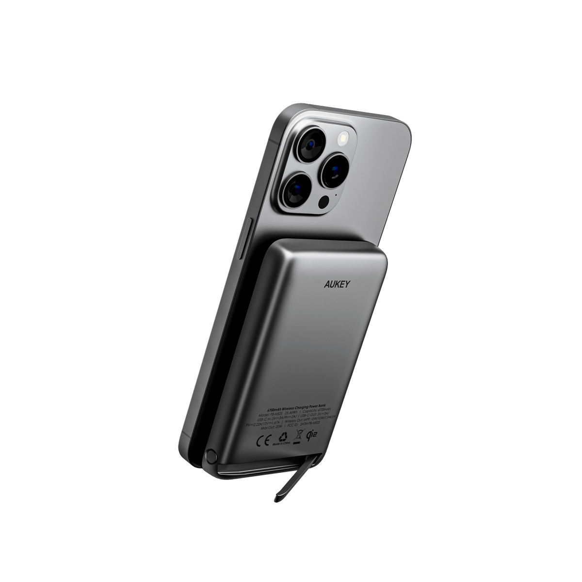 Aukey PB-MS05 20W MagFusion Qi2 Wireless 6700mAh - Grey