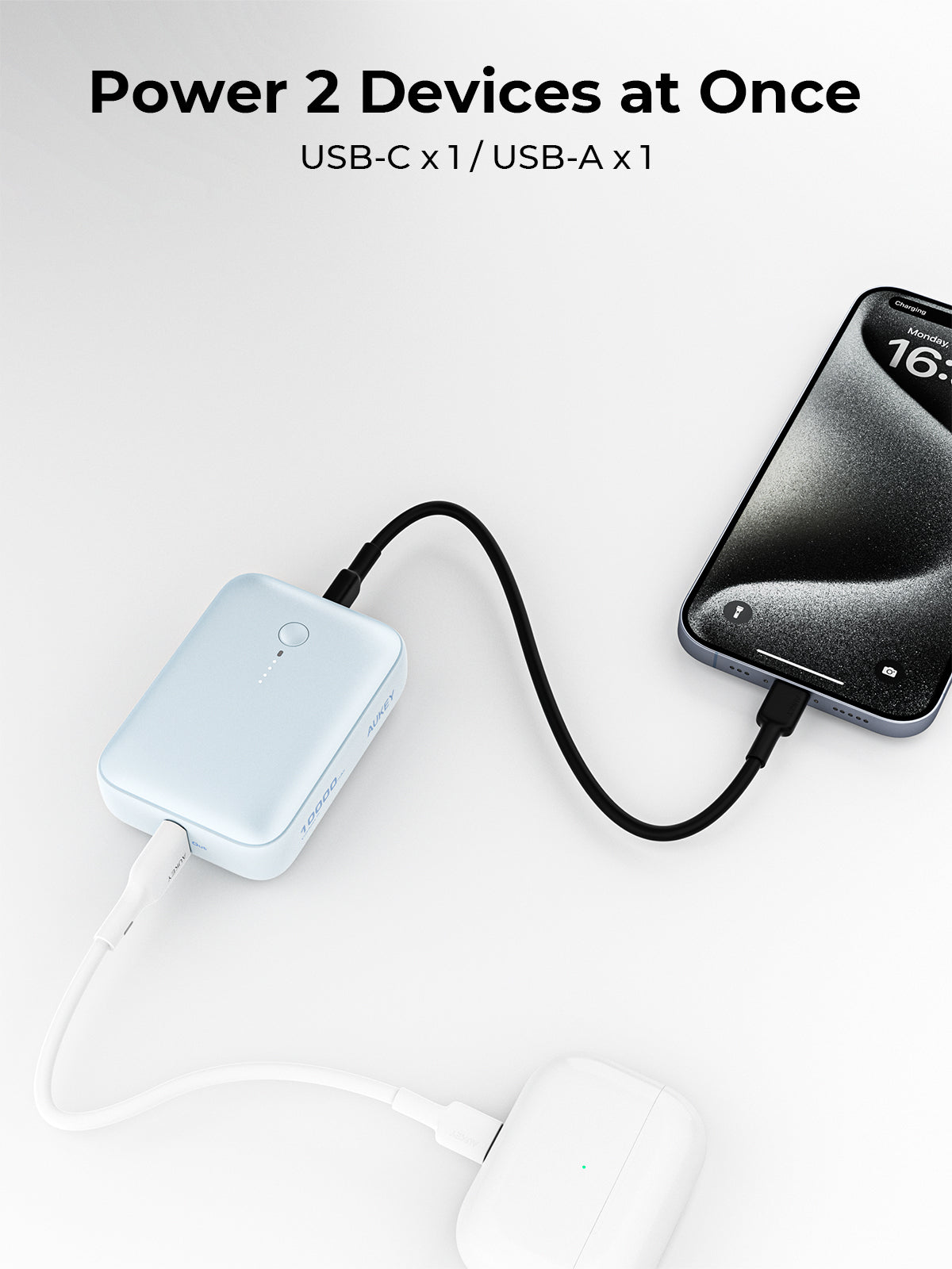 Aukey PB-Y55 22.5W Powerbank 10,000mAh (Blue)