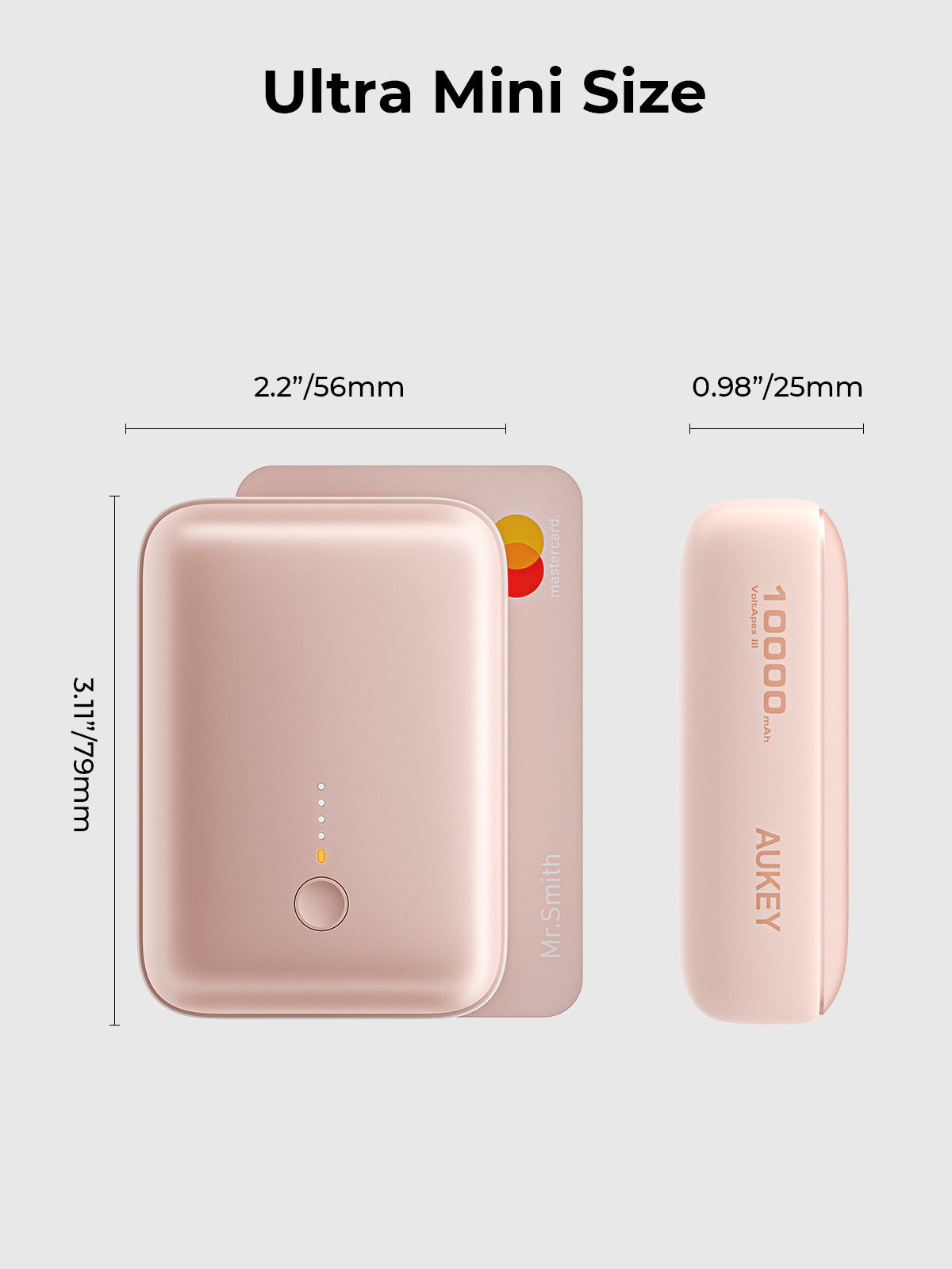 Aukey PB-Y55 22.5W Powerbank 10,000mAh (Pink)