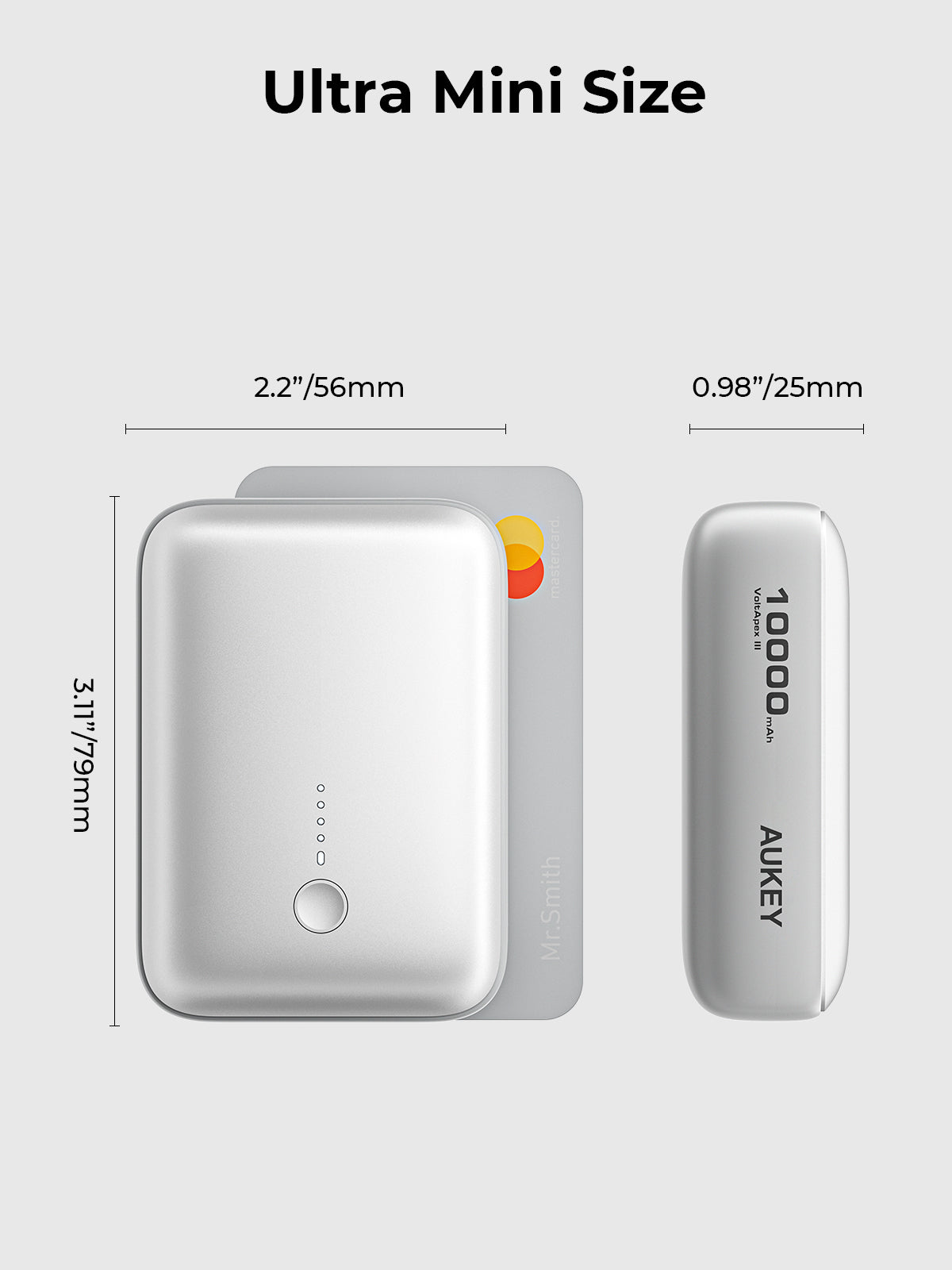 Aukey PB-Y55 22.5W Powerbank 10,000mAh (White)