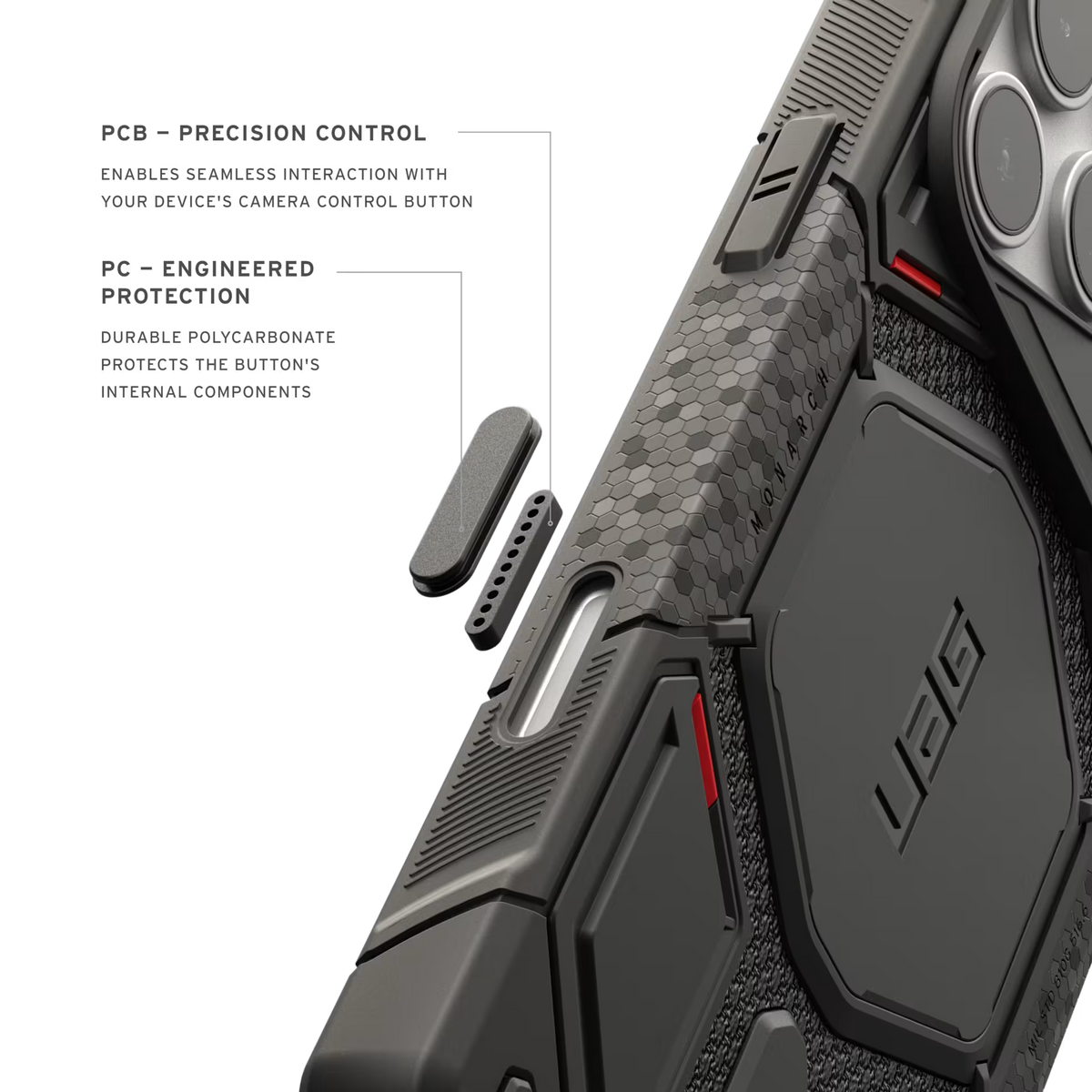 UAG iPhone 18/17 Pro Max Monarch Pro CapCtl - Kevlar Black