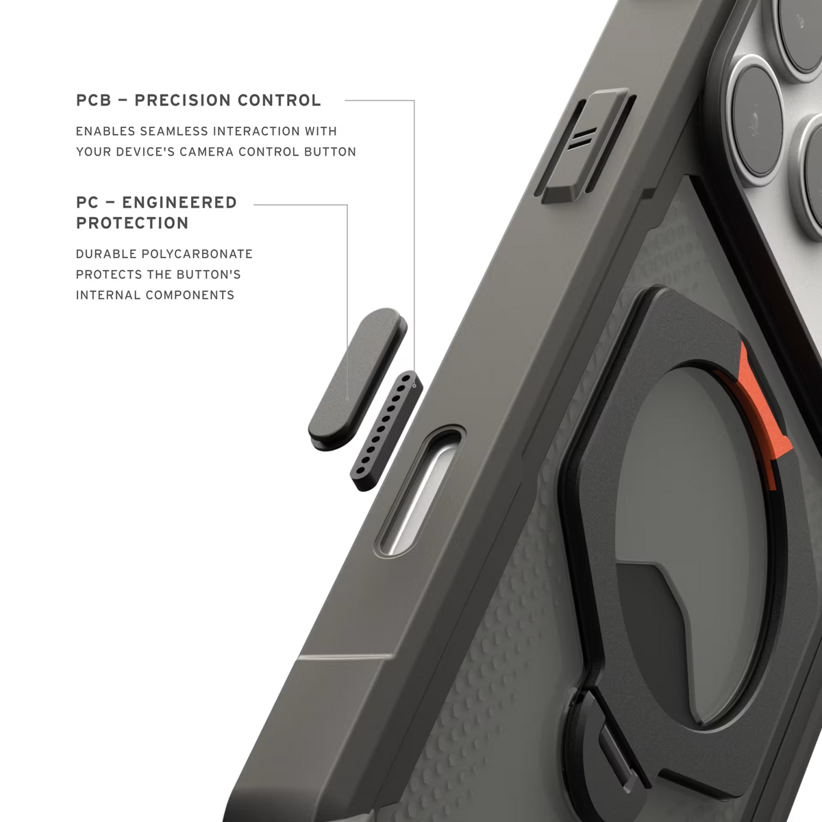 UAG iPhone 18/17 Pro Max Plasma XTE 360 Cap - Black/Orange