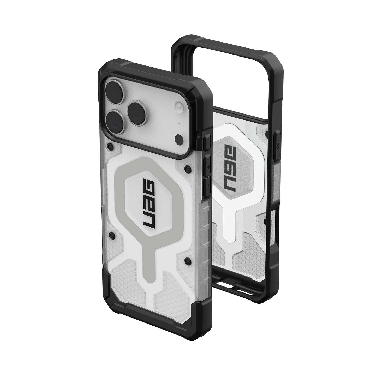 UAG iPhone 17 Pro Max Pathfinder Clear MagSafe - Ice/Silver