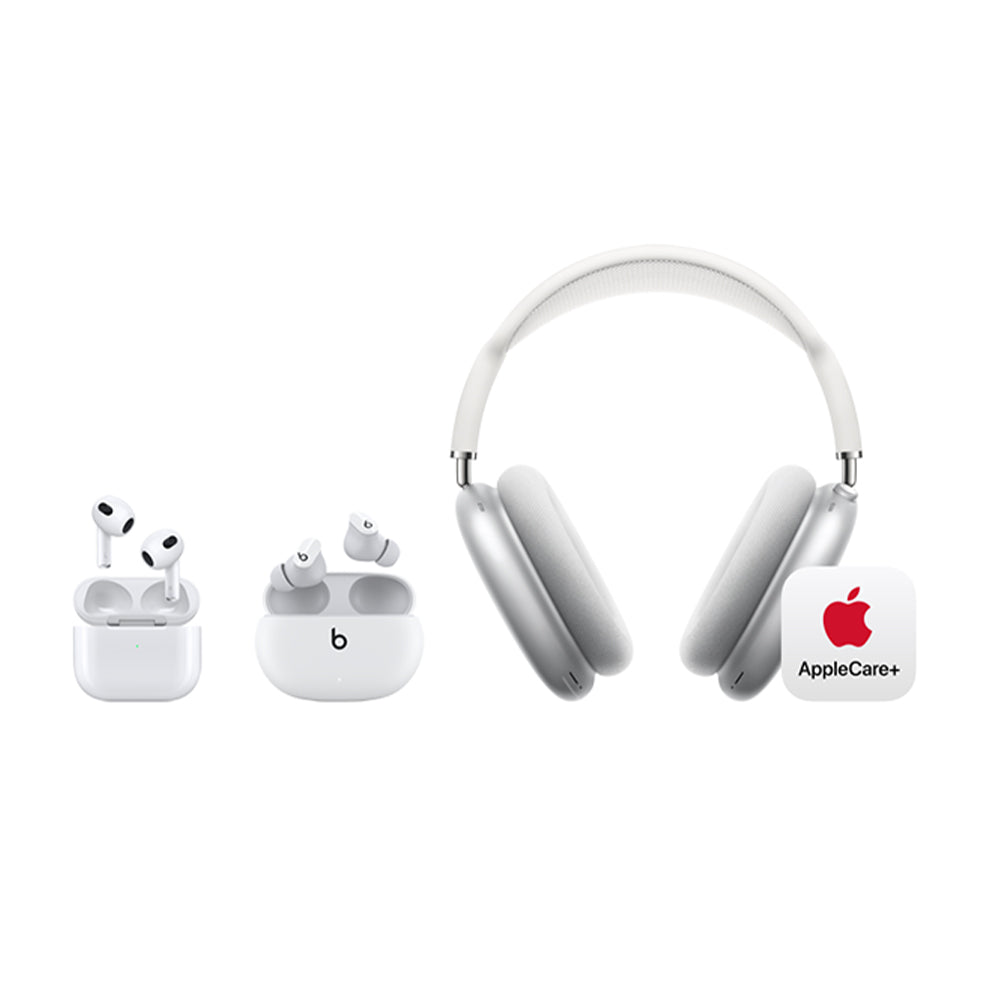 Peace of mind. Included with AppleCare+ for Headphones. Machines