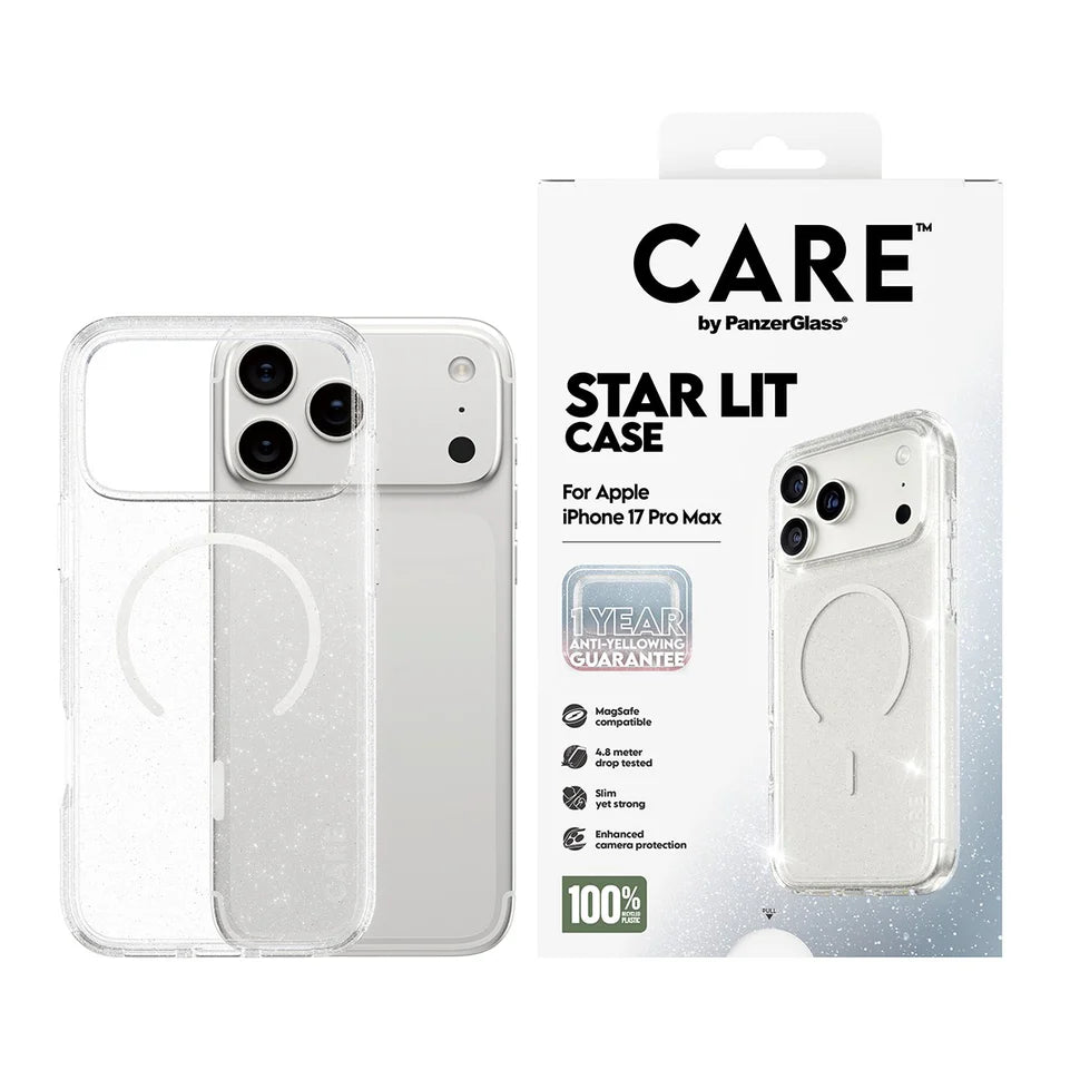 CARE by PanzerGlass® Flagship Case Urban Explorer Star Lit with White MagSafe iPhone 17 Pro Max