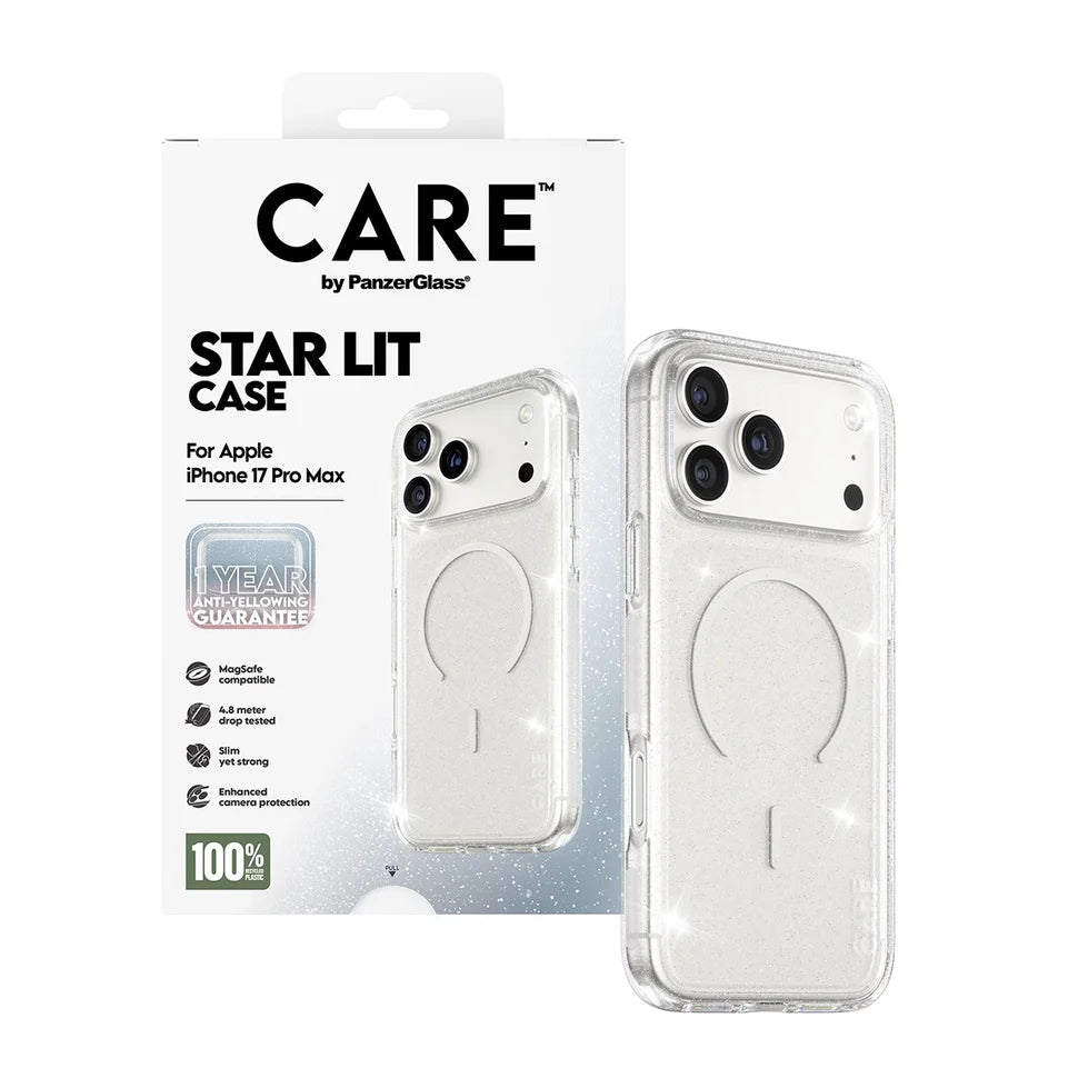 CARE by PanzerGlass® Flagship Case Urban Explorer Star Lit with White MagSafe iPhone 17 Pro Max