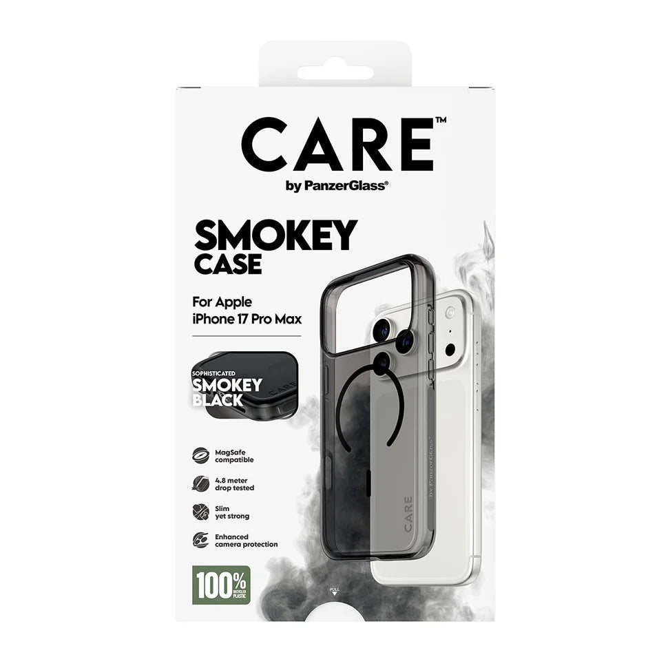 CARE by PanzerGlass® Flagship Case Urban Explorer Smokey with Black MagSafe iPhone 17 Pro Max