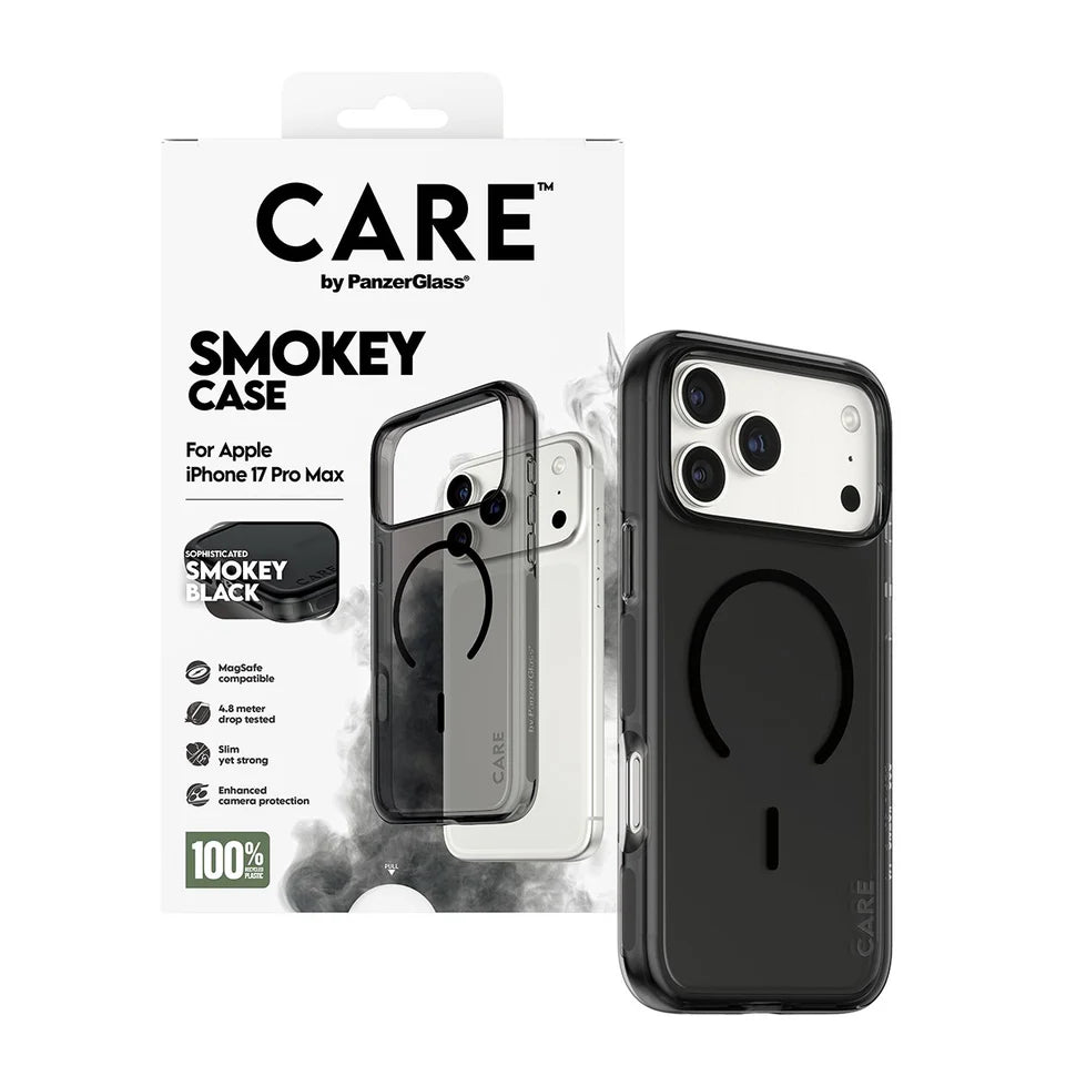 CARE by PanzerGlass® Flagship Case Urban Explorer Smokey with Black MagSafe iPhone 17 Pro Max