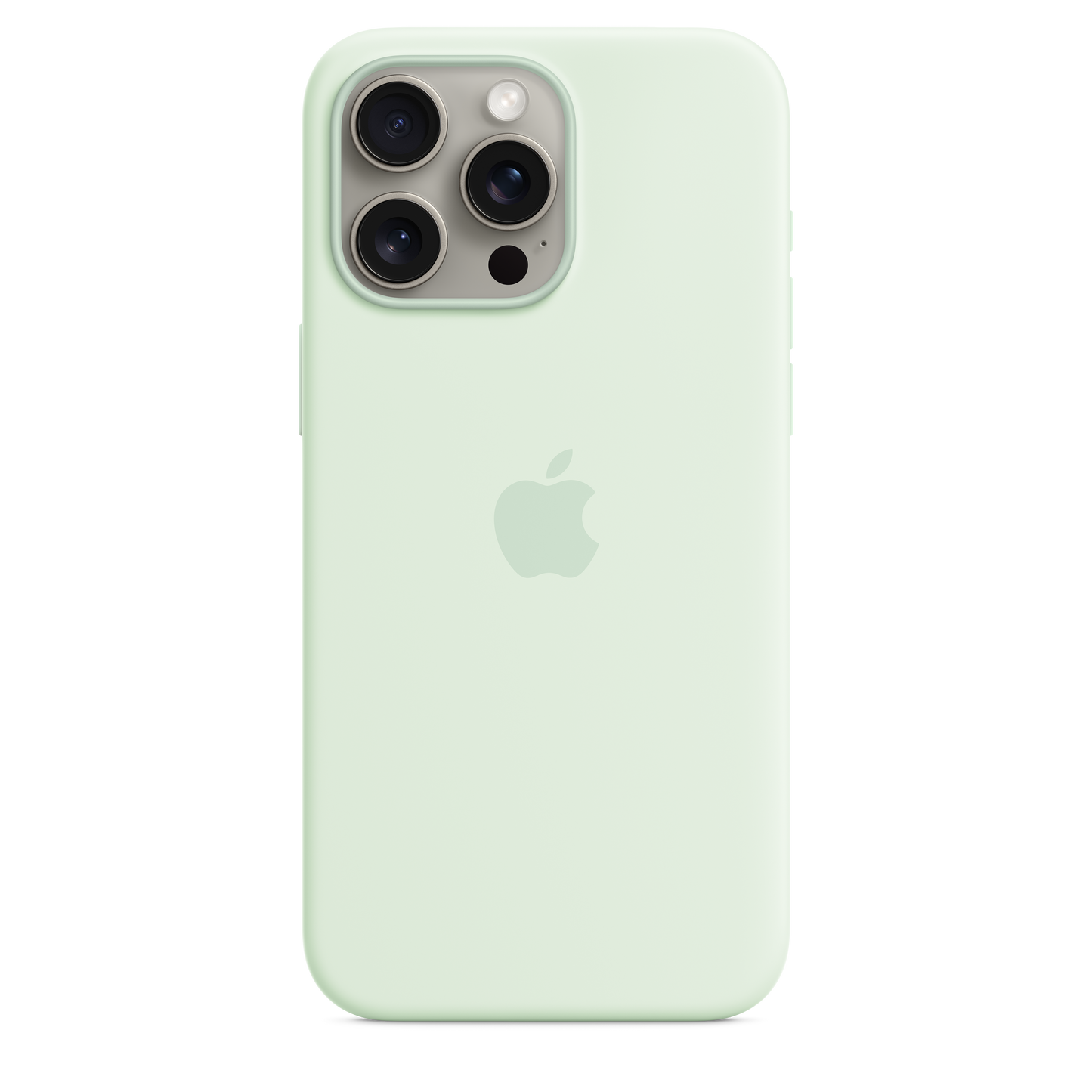 iPhone 15 Pro Max Silicone Case with MagSafe - Soft Mint