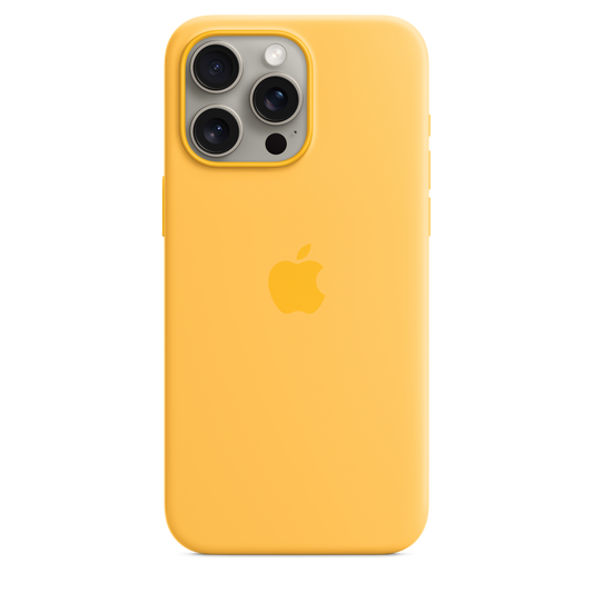 iPhone 15 Pro Max Silicone Case with MagSafe - Sunshine