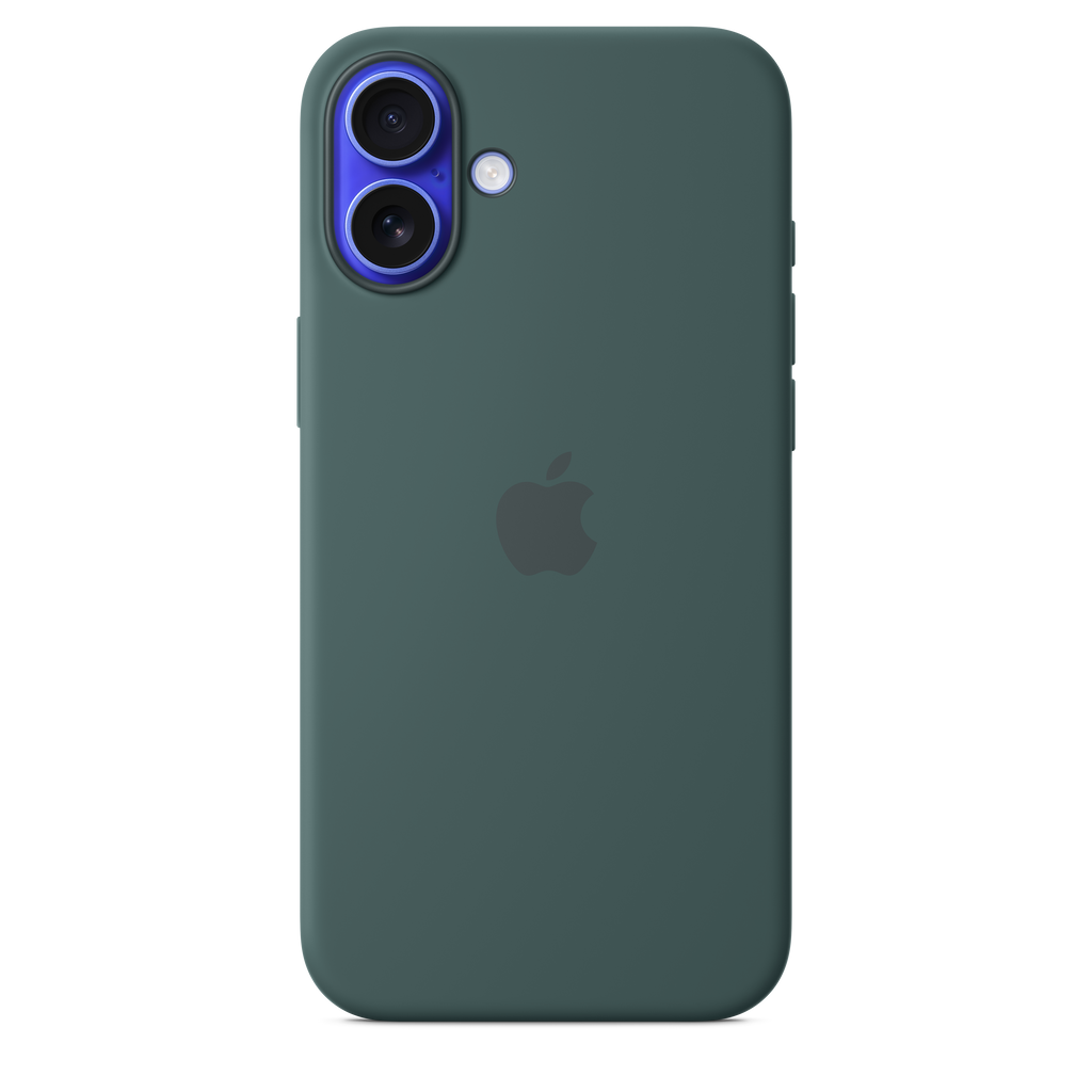iPhone 16 Plus Silicone Case with MagSafe - Lake Green