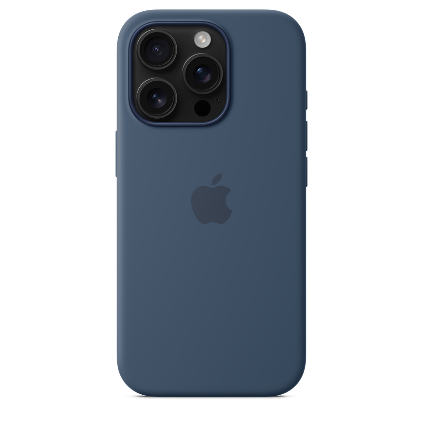 Apple 純正 iPhone 16 Pro Silicone Case デニム iPhone 16 Silicone Case with MagSafe – Denim - Apple