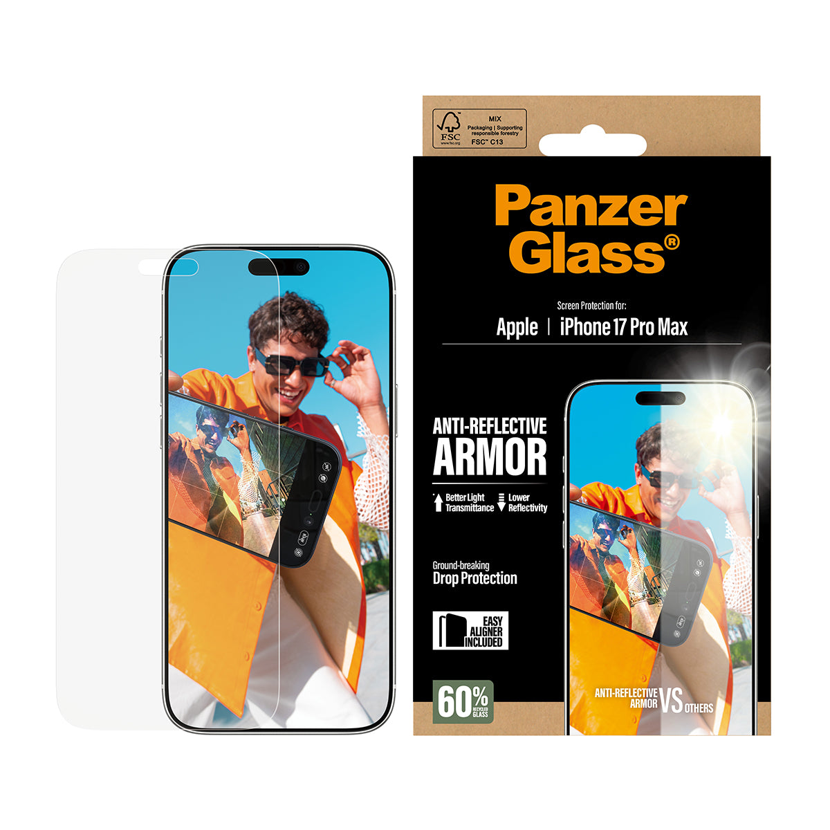 PanzerGlass UWF Glass for iPhone 17 Pro Max (Anti-Reflective)