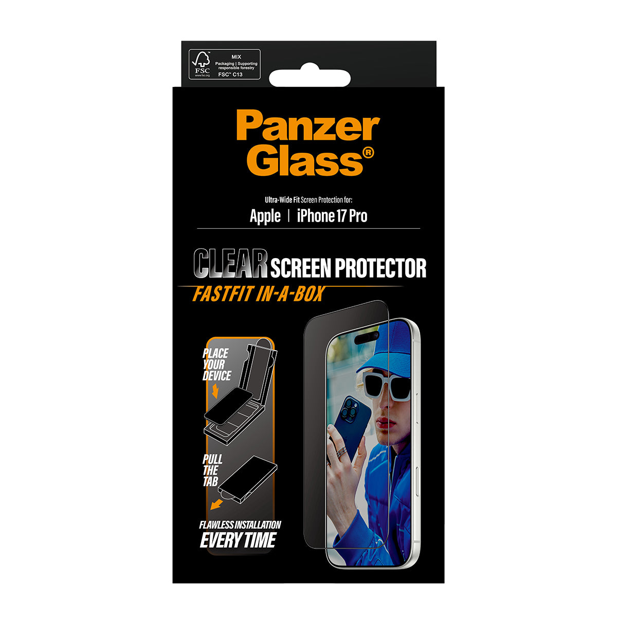 PanzerGlass UWF Glass for iPhone 17 Pro (Clear)