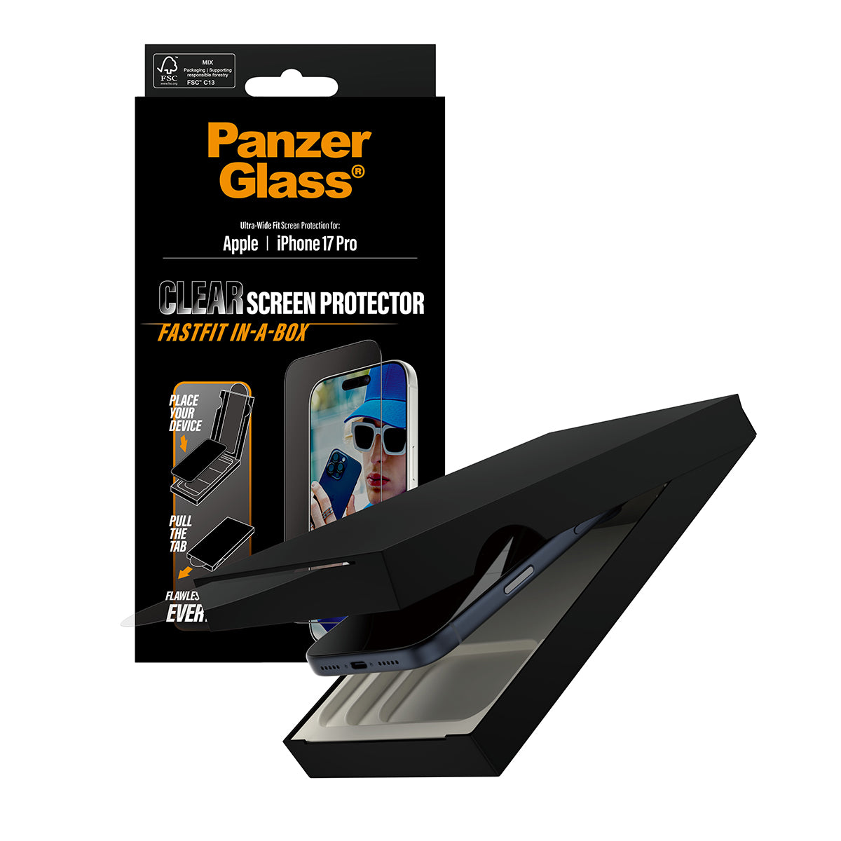 PanzerGlass UWF Glass for iPhone 17 Pro (Clear)