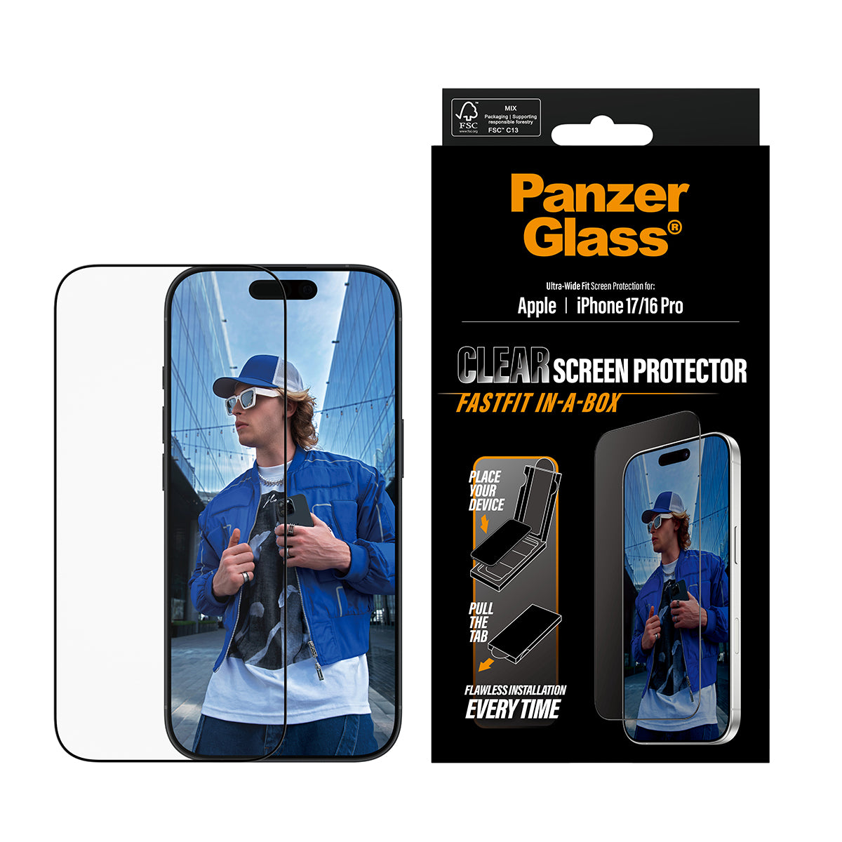 PanzerGlass UWF Glass for iPhone 17 (Clear)