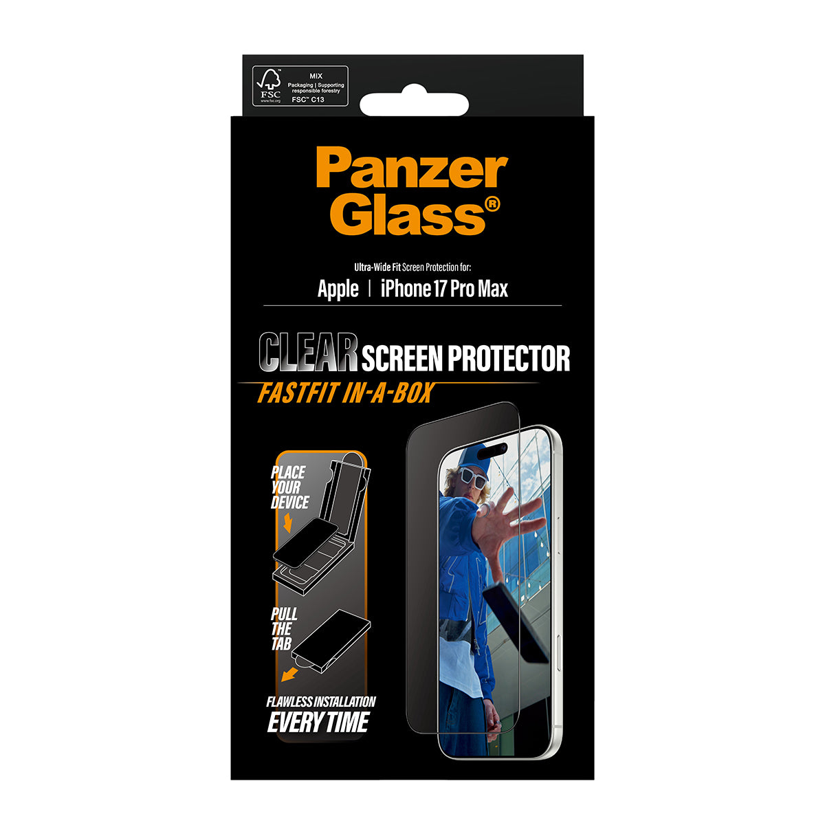 PanzerGlass UWF Glass for iPhone 17 Pro Max (Clear)