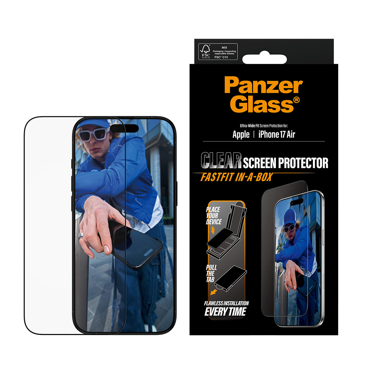 PanzerGlass UWF Glass for iPhone Air (Clear)