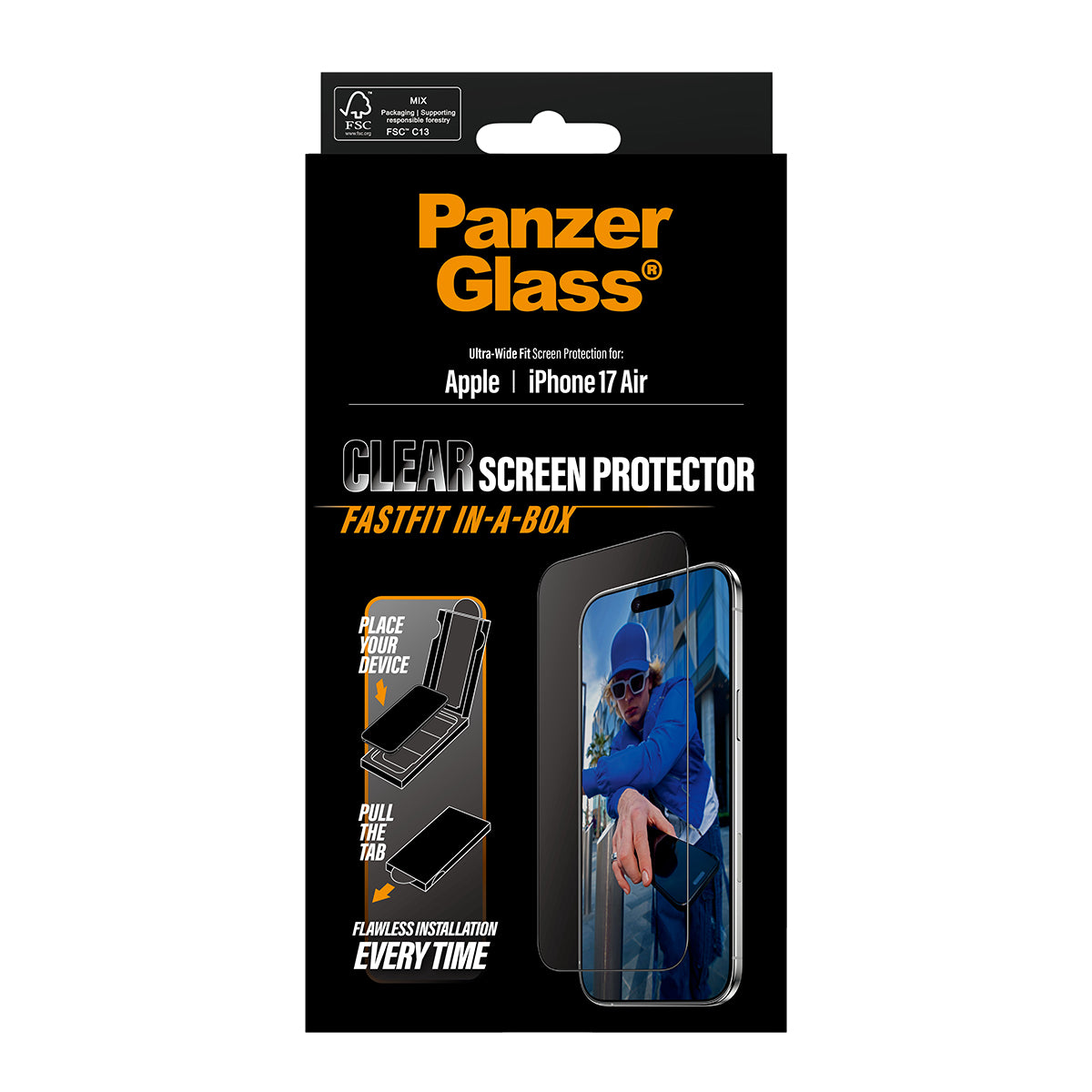 PanzerGlass UWF Glass for iPhone Air (Clear)