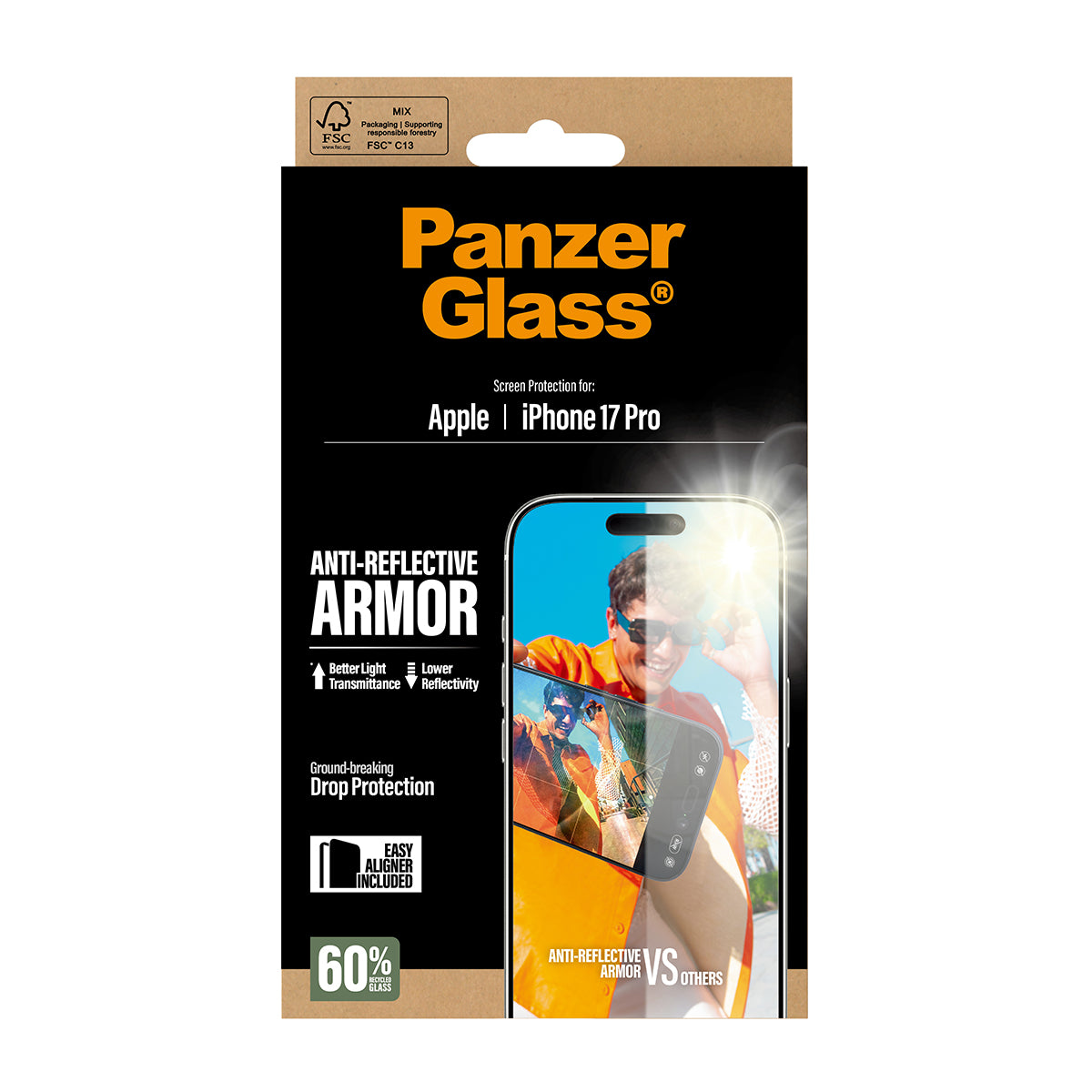 PanzerGlass UWF Glass for iPhone 17 Pro (Anti-Refelctive)