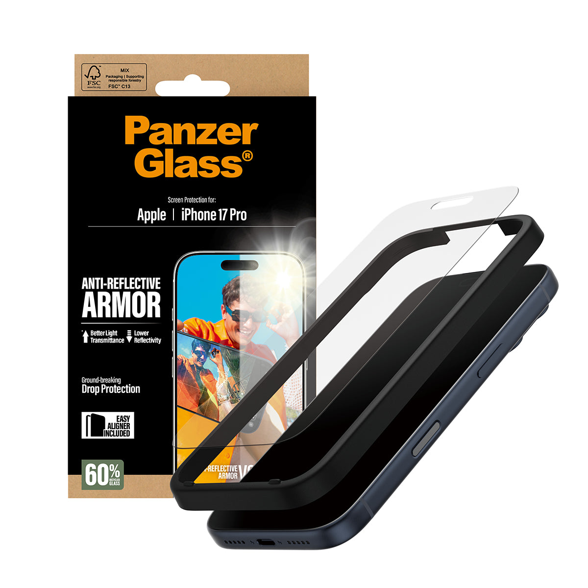 PanzerGlass UWF Glass for iPhone 17 Pro (Anti-Refelctive)