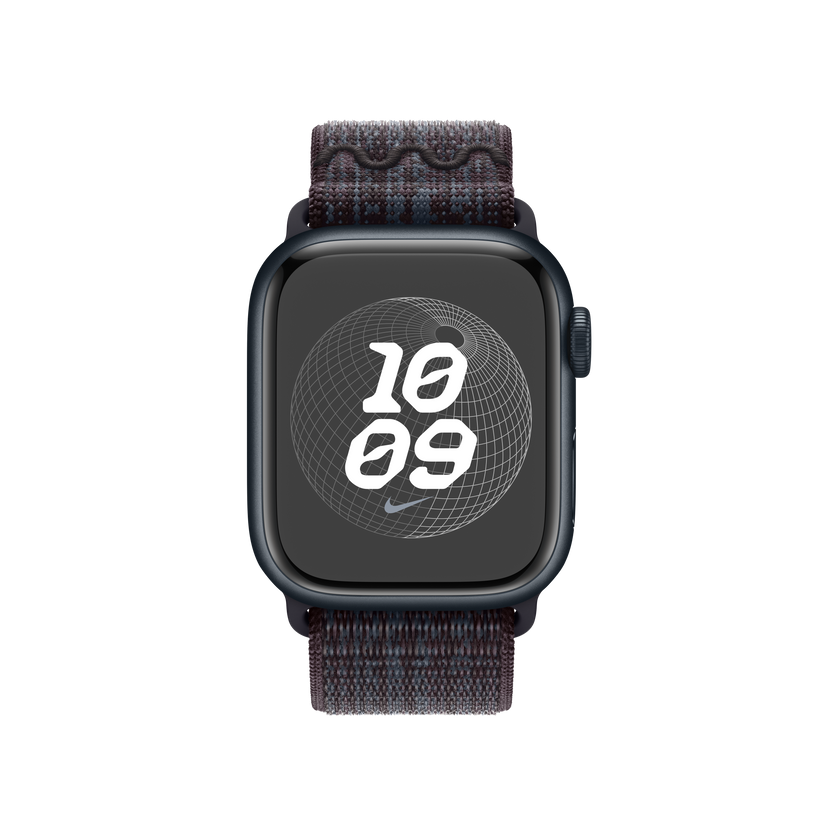 41mm Black Blue Nike Sport Loop Machines