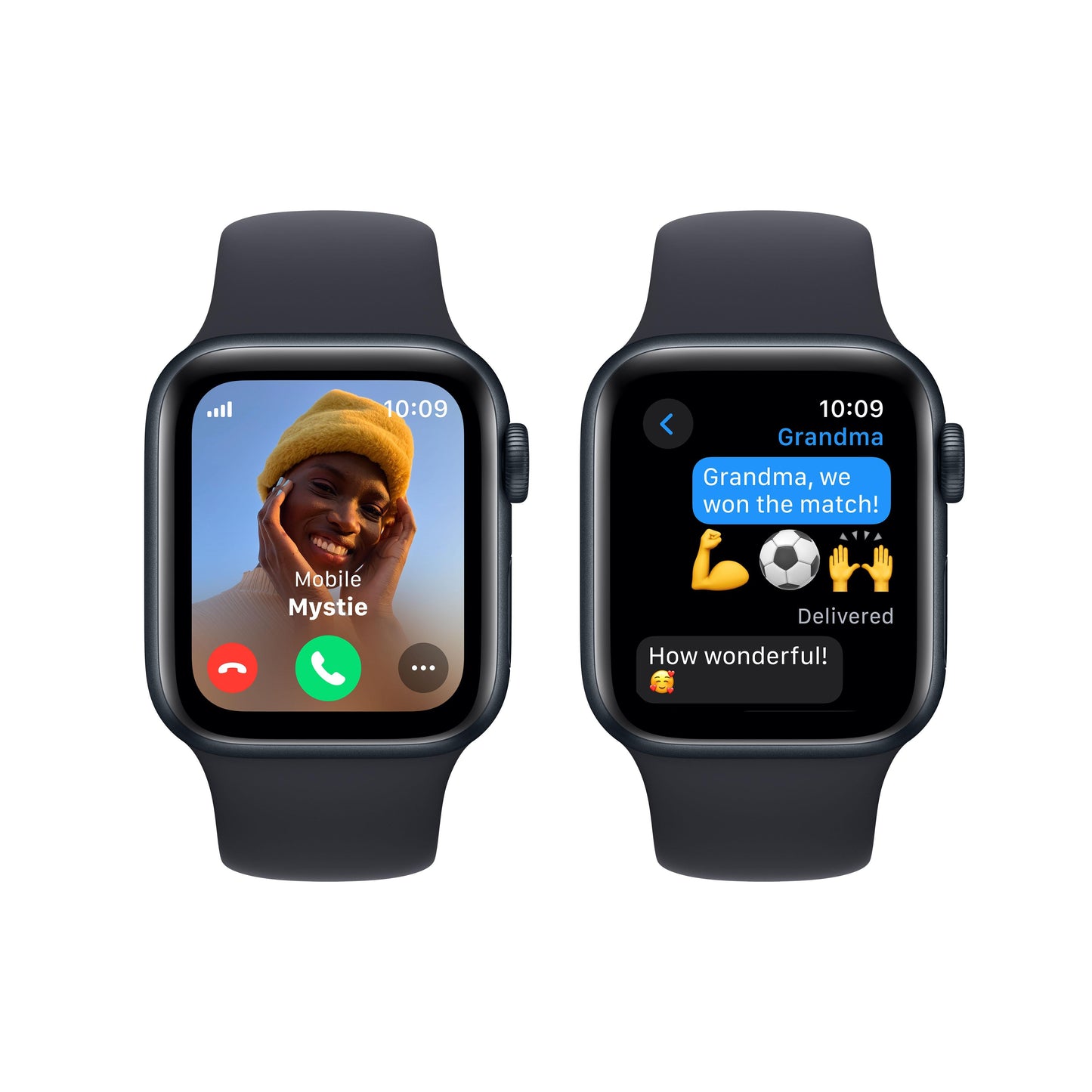 Apple Watch SE GPS + Cellular 40mm Midnight Aluminium Case with Midnight Sport Band - M/L