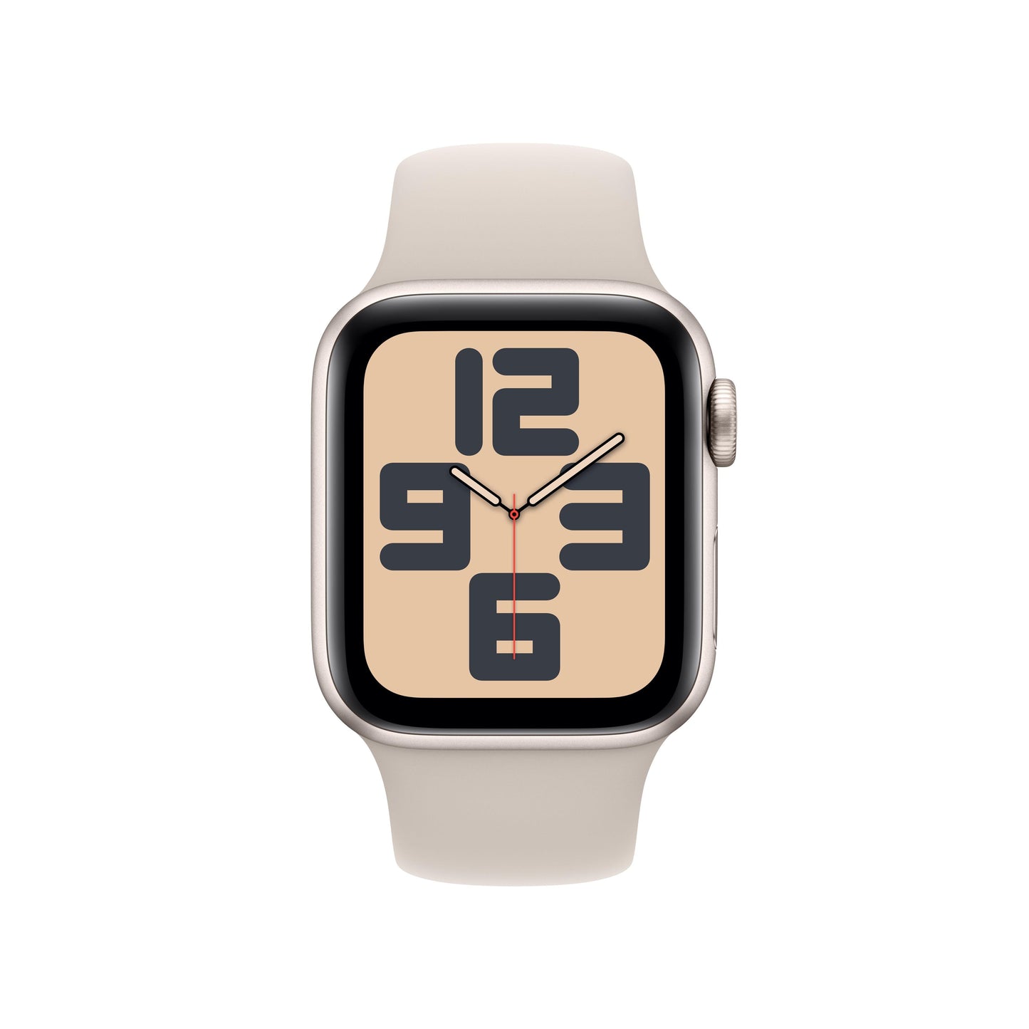 Apple Watch SE GPS + Cellular 40mm Starlight Aluminium Case with Starlight Sport Band - M/L