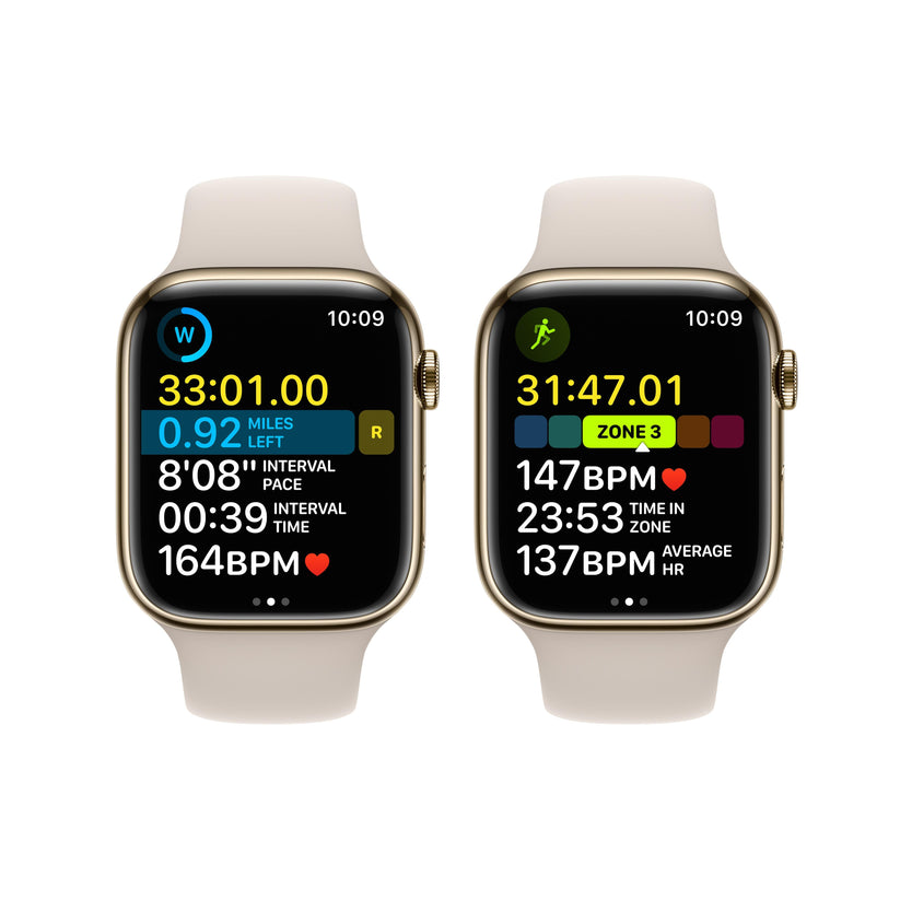 Apple Watch Series 8 GPS Cellular 41mm Gold Stainless Steel Case