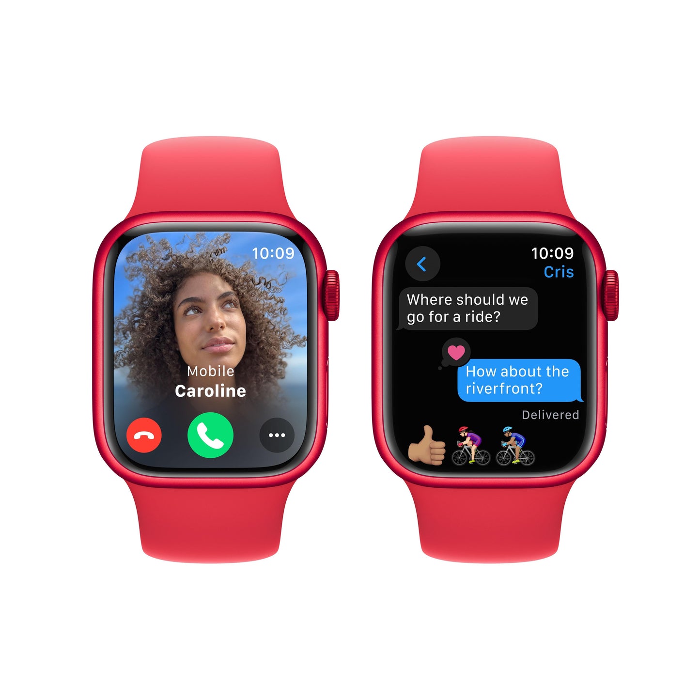 Apple Watch Series 9 GPS 41mm (PRODUCT)RED Aluminium Case with (PRODUCT)RED Sport Band - S/M