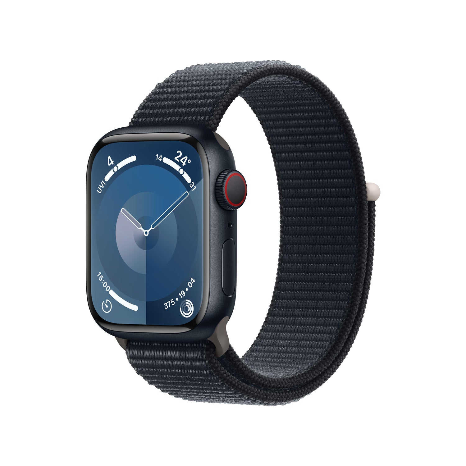 Apple Watch Series 9 GPS + Cellular 41mm Midnight Aluminium Case with Midnight Sport Loop