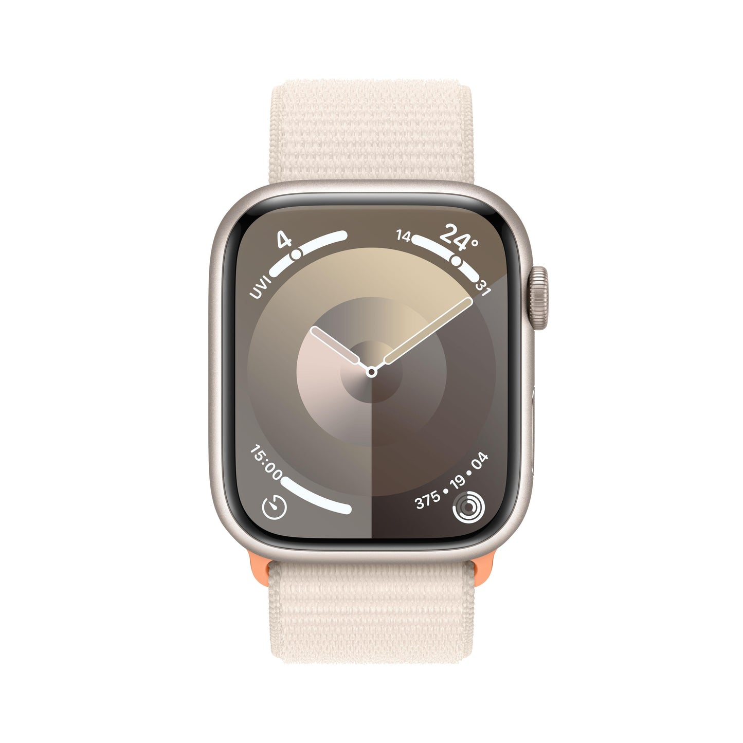 Apple Watch Series 9 GPS + Cellular 45mm Starlight Aluminium Case with Starlight Sport Loop