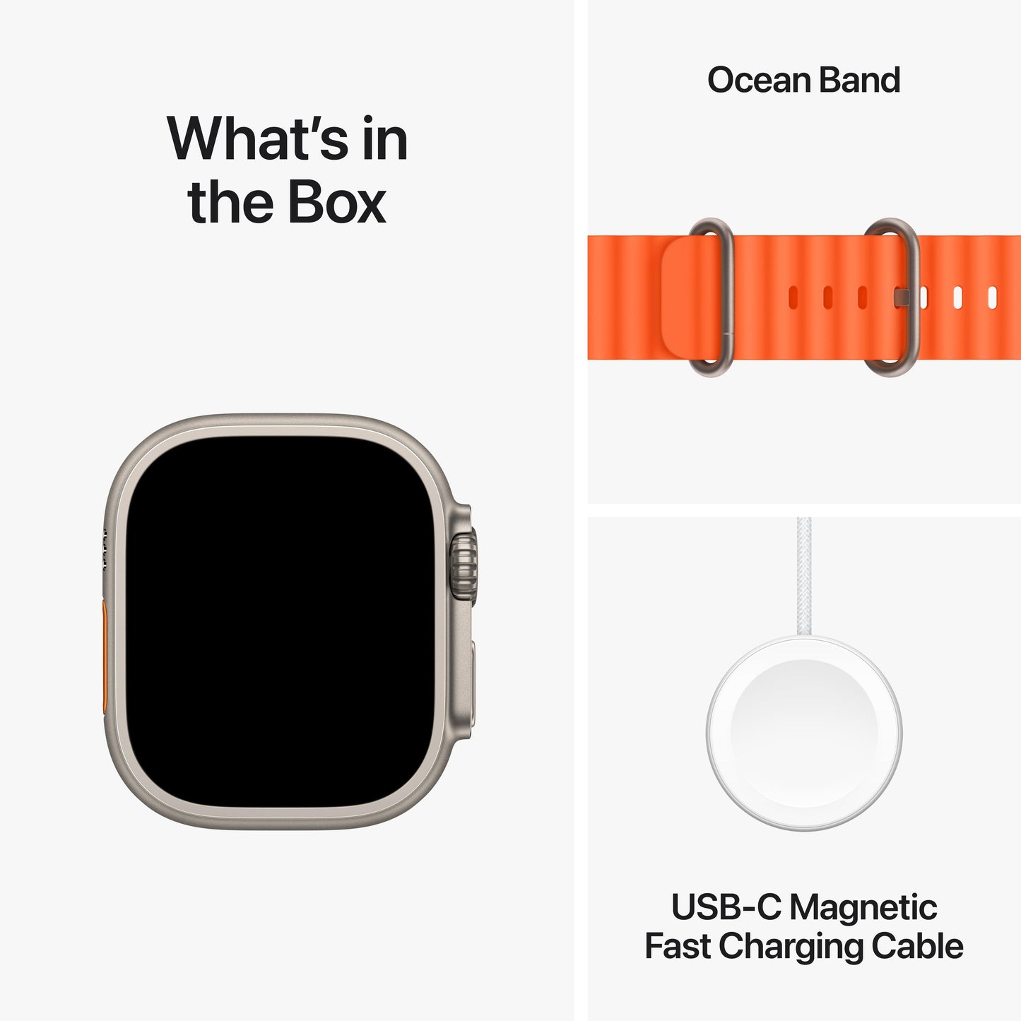 Apple Watch Ultra 2 GPS + Cellular 49mm Titanium Case with Orange Ocean Band