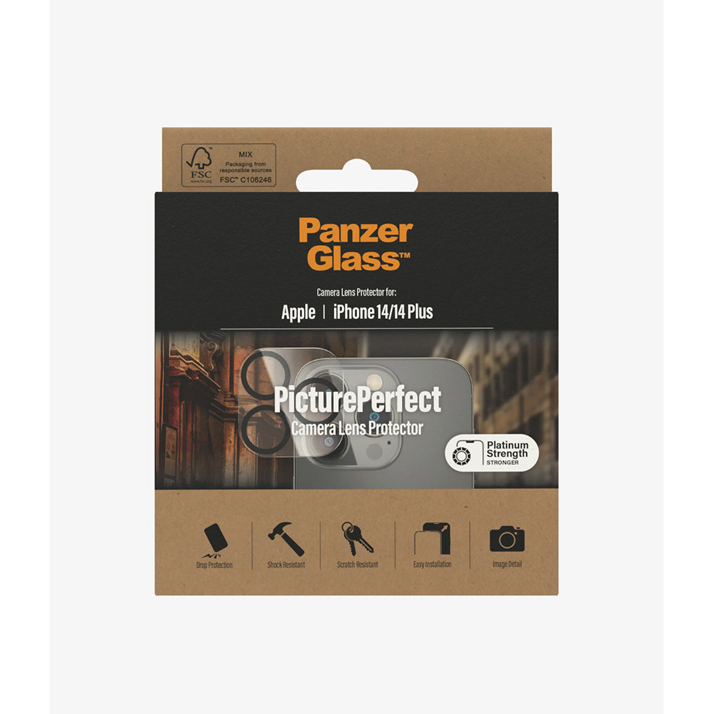 PanzerGlass Camera Protection for iPhone 14 / iPhone 14 Plus (Clear)